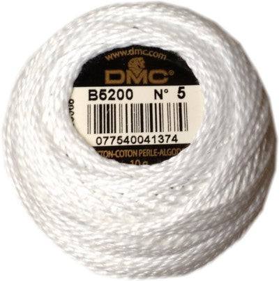 DMC Pearl Cotton Balls Article 116 Size 5 / B5200 Snow White