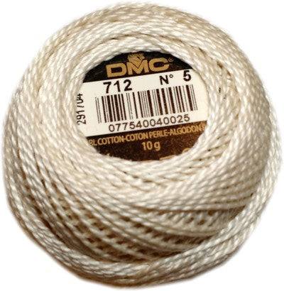 DMC Pearl Cotton Balls Article 116 Size 5 / 712 Cream