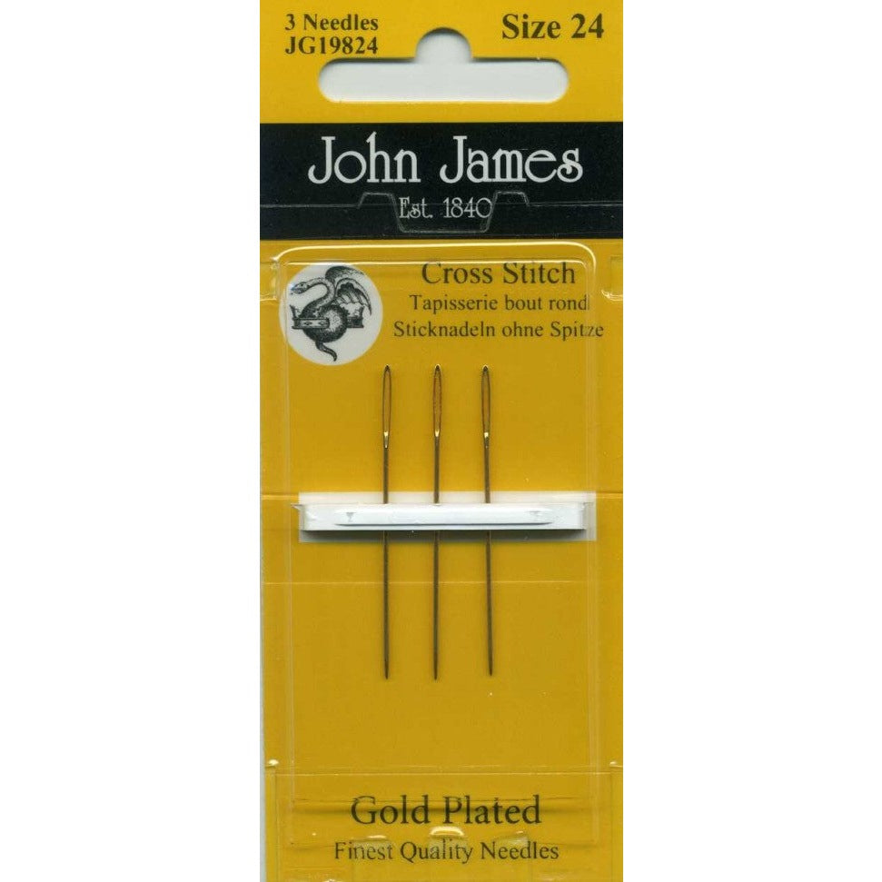 John James Gold Tapestry Needles - 3/pkg