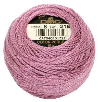 DMC Pearl Cotton Balls Article 116 Size 8 / 316 MD Antique Mauve