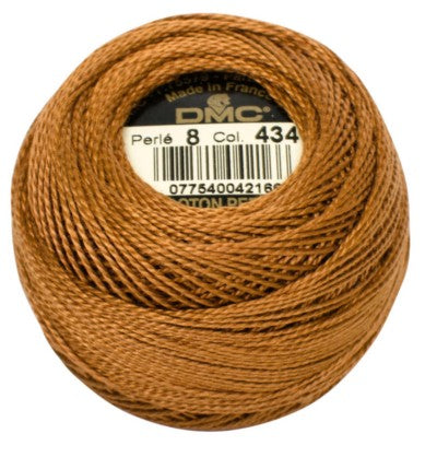 DMC Pearl Cotton Balls Article 116 Size 8 / 434 LT Brown