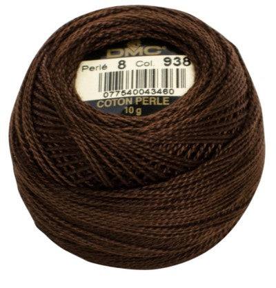 DMC Pearl Cotton Balls Article 116 Size 8 / 938 UL DK Coffee Brown