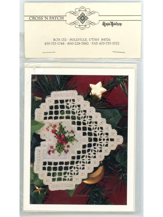 1999 Christmas in My Heart Hardanger Card & Envelope - pack of 6