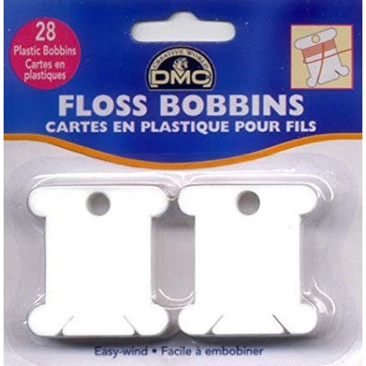 DMC Plastic Floss Bobbins 28ct