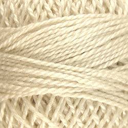 Valdani Solid Pearl Cotton Ball Size 12 - 109yd / 4 Ivory