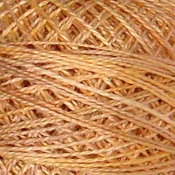 Valdani Variegated Pearl Cotton Ball Size 12 - 109yd / JP7 Faded Marygold