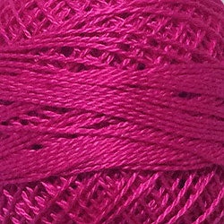 Valdani Solid Pearl Cotton Ball Size 12 - 109yd / 50 Magenta