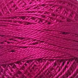 Valdani Solid Pearl Cotton Ball Size 5 - 46yd / 50 Magenta