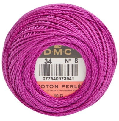 DMC Pearl Cotton Balls Article 116 Size 8 / 34 Dark Fuchsia