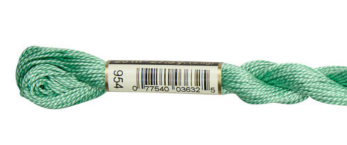 DMC Pearl Cotton Skeins Size 5 / 954 Nile Green
