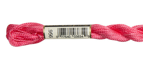 DMC Pearl Cotton Skeins Size 5 / 956 Geranium