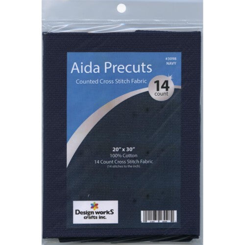 Design Works Gold Quality Aida Counted Cross Stitch Fabric, 14 count