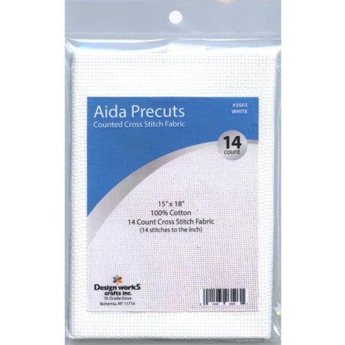 Design Works Gold Quality Aida Counted Cross Stitch Fabric, 14 count