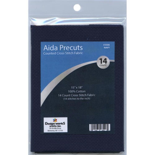 Design Works Gold Quality Aida Counted Cross Stitch Fabric, 14 count