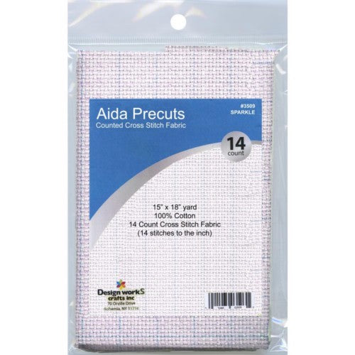 Design Works Gold Quality Aida Counted Cross Stitch Fabric, 14 count