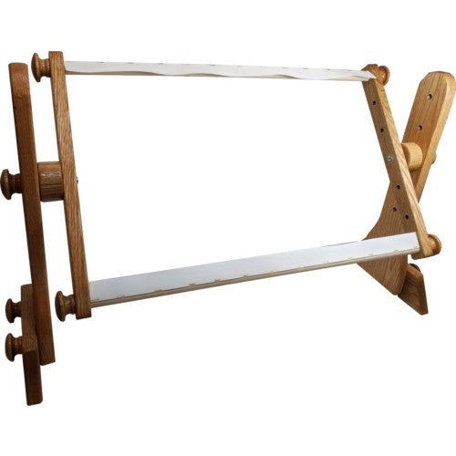 Tomorrows Treasures E-Z Stitch Adjustable Oak Lap & Tabletop Frame - Webbing Version