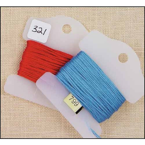 Large Floss Keys - pack of 100 Bobbins and Stickers