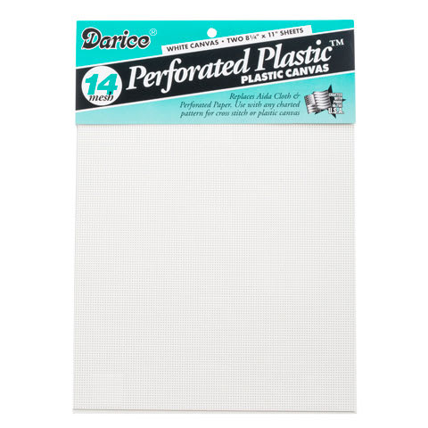 14ct Perforated Plastic Canvas 14 Count 8.5" x 11" - 2 sheets/pkg