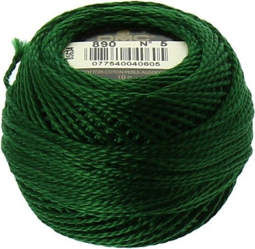 DMC Pearl Cotton Balls Article 116 Size 5 / 890 Ultra DK Pistachio Green