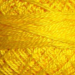 Valdani Solid Pearl Cotton Ball Size 12 - 109yd / 1310 Bright Yellow