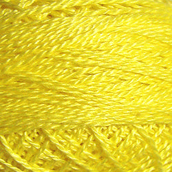 Valdani Solid Pearl Cotton Ball Size 12 - 109yd / 1308 Easter Yellow