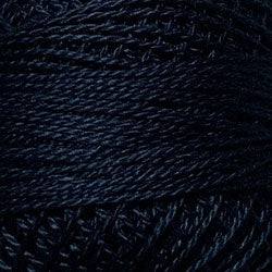 Valdani Solid Pearl Cotton Ball Size 5 - 46yd / 1072 Vibrant Navy