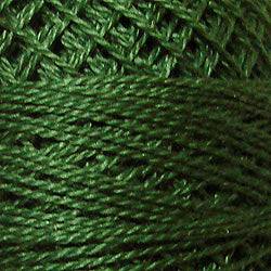 Valdani Solid Pearl Cotton Ball Size 12 - 109yd / 39 Forest Green