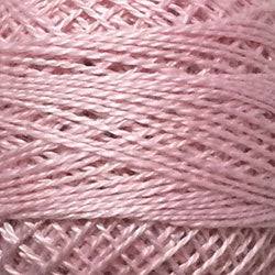 Valdani Solid Pearl Cotton Ball Size 12 - 109yd / 45 Baby Pink Light