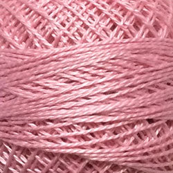 Valdani Solid Pearl Cotton Ball Size 12 - 109yd / 46 Rich Pink