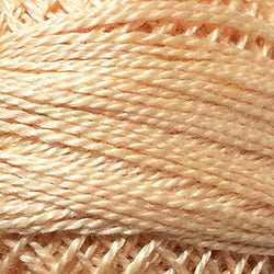 Valdani Solid Pearl Cotton Ball Size 12 - 109yd / 58 Soft Banana