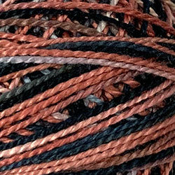 Valdani Variegated Pearl Cotton Ball Size 8 - 73yd / M804 Cold Lava