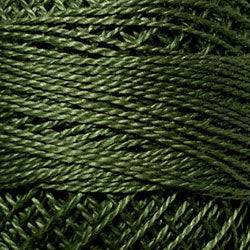 Valdani Solid Pearl Cotton Ball Size 12 - 109yd / 822 Olive Green Medium