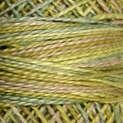 Valdani Variegated Pearl Cotton Ball Size 5 - 46yd / M80 Distant Grass