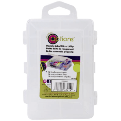 Creative Options Double-Latch Micro Utility Box - 14 Compartments