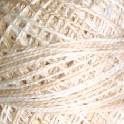 Valdani Variegated Pearl Cotton Ball Size 12 - 109yd / O549 Beige Ivory