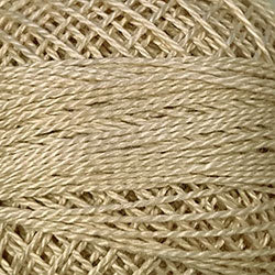 Valdani Solid Pearl Cotton Ball Size 12 - 109yd / 146 Luminous Beige Light