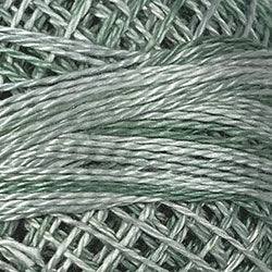 Valdani Variegated Pearl Cotton Ball Size 12 - 109yd / O556 Wintergreen Mint