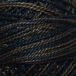 Valdani Variegated Pearl Cotton Ball Size 12 - 109yd / O531 Black Nut