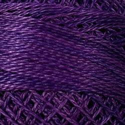 Valdani Variegated Pearl Cotton Ball Size 12 - 109yd / O541 Mauve Orchid