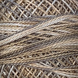 Valdani Variegated Pearl Cotton Ball Size 12 - 109yd / O538 Cottage Smoke