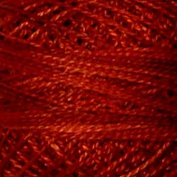 Valdani Variegated Pearl Cotton Ball Size 8 - 73yd / O532 Shaded Brick