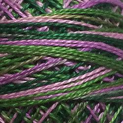 Valdani Variegated Pearl Cotton Ball Size 8 - 73yd / M69 Lilac Bouquet