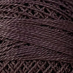 Valdani Solid Pearl Cotton Ball Size 12 - 109yd / 145 Mother Goose Very Dark