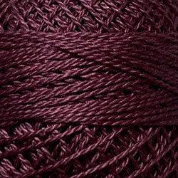 Valdani Solid Pearl Cotton Ball Size 12 - 109yd / 883 Distant Mauve Dark