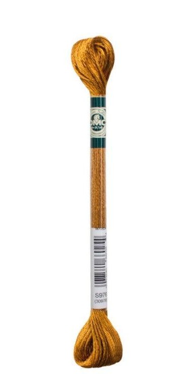 DMC Satin Floss / S976 Medium Golden Brown