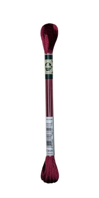 DMC Satin Floss / S3685 Dark Mauve
