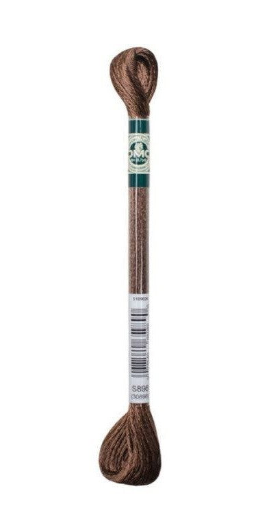 DMC Satin Floss / S898 Very Dark Coffee Brown