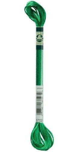 DMC Satin Floss / S702 Kelly Green