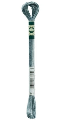 DMC Satin Floss / S414 Steel Gray