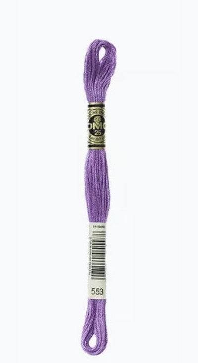 DMC 6 Strand Cotton Embroidery Floss / 553 Violet